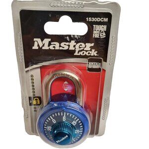 Master Lock 1530DCM Blue Locker School Combination Padlock 1 Pack